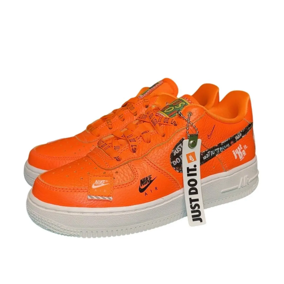 Air Force 1 Low Just Do It Orange Kids Shoes AO3977-800 Size 4Y by Nike