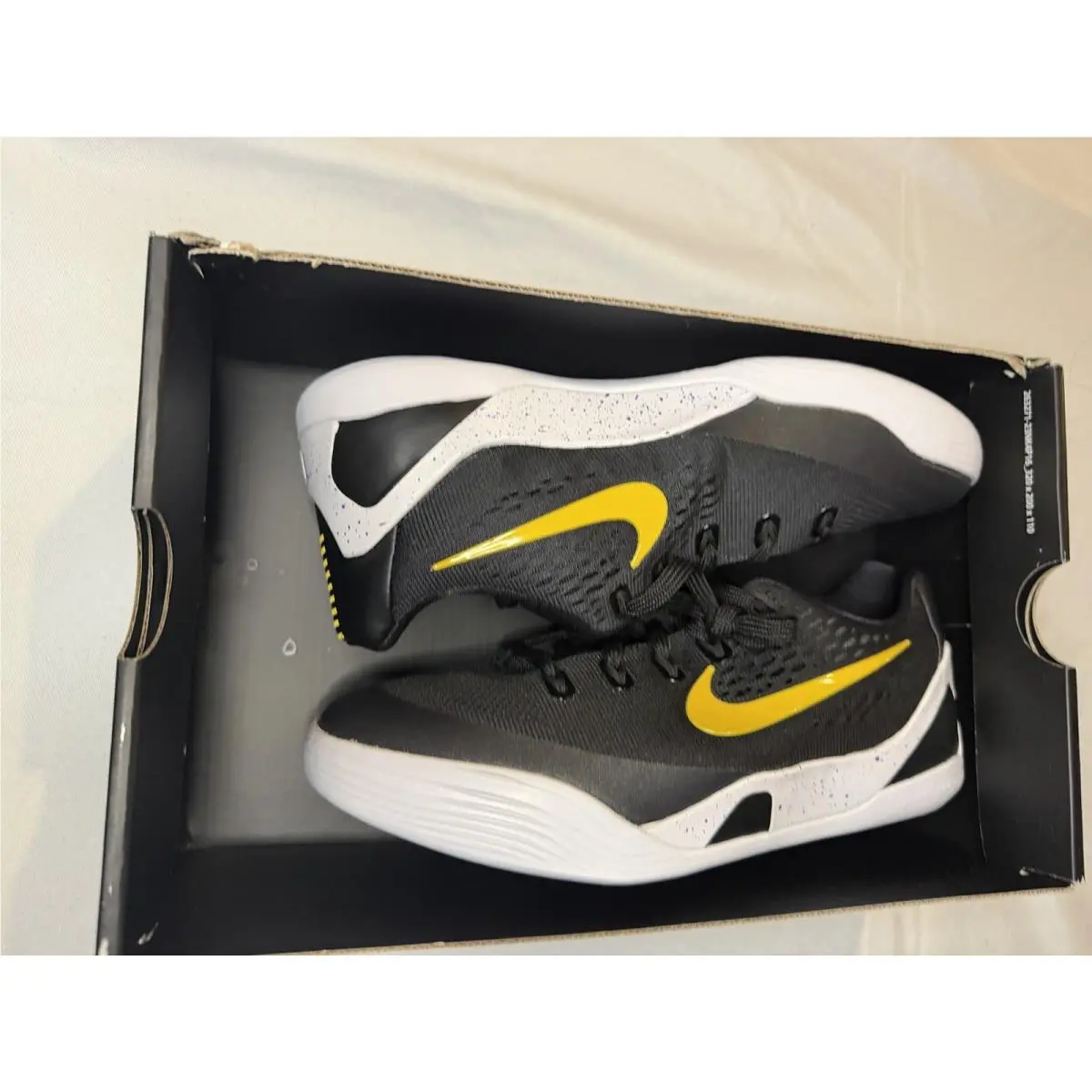 Kobe X Low EM GS Black White FV3607-003 Youth Size 7Y OG Box No Lid by Nike