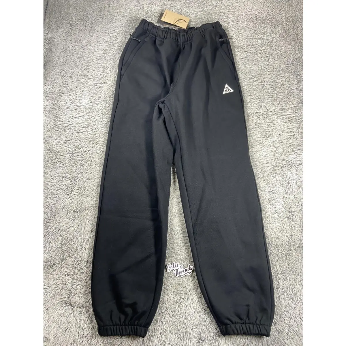 Nike Acg Tuff Fleece Pants Size Small Men Black White IH0717-010