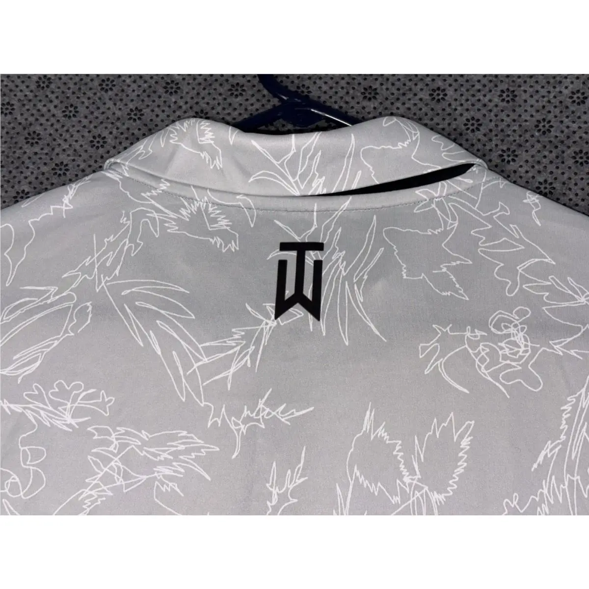 Nike clothing - TW Collection Stripped Polo - Collection Stripped Polo - Grey Photon Dust White 4