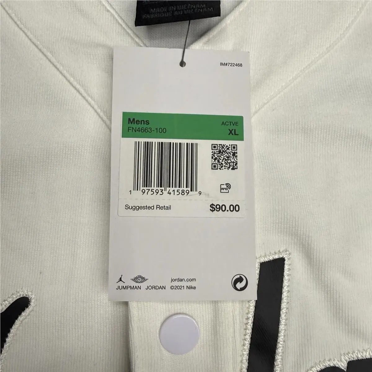 Nike clothing - Nike Air Jordan Flight MVP - White 4