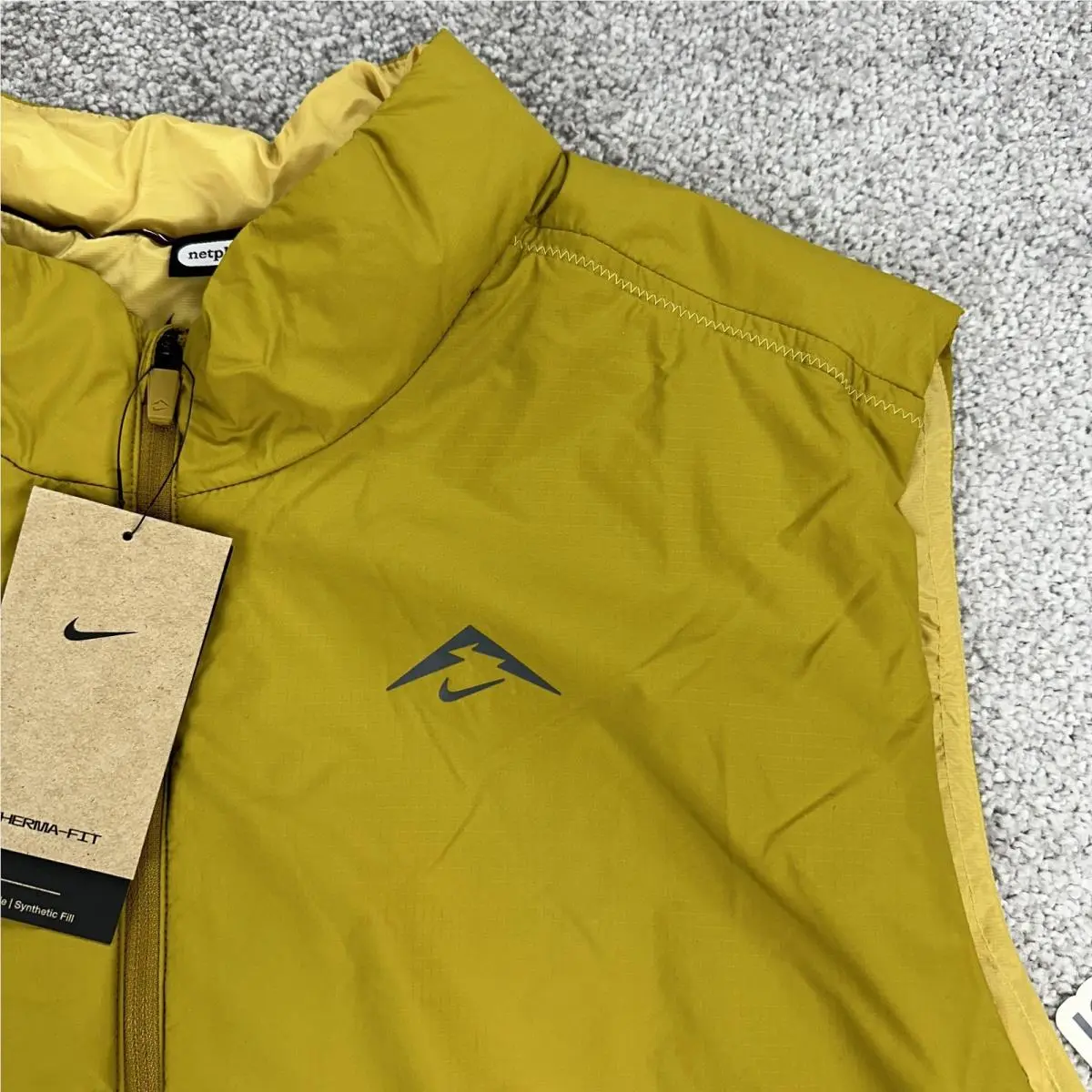 Nike clothing - Nike Trail ThermaFit - Trail ThermaFit - Yellow (UPC: 197601091657) 2