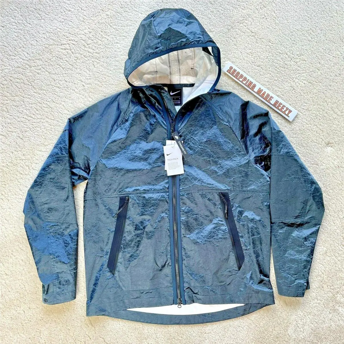M Nike Sportswear Nsw Tech Pack Woven Hooded Jacket Tyvek Nylon