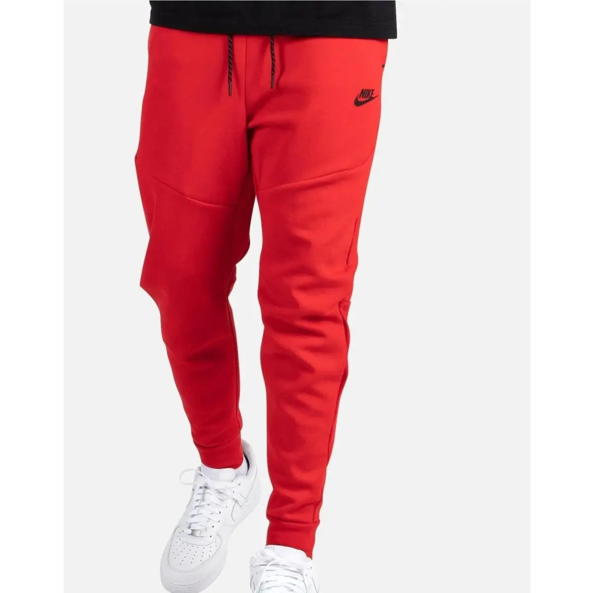 Nike Men`s Sportswear Tech Fleece Jogger Red Black Size 4XL