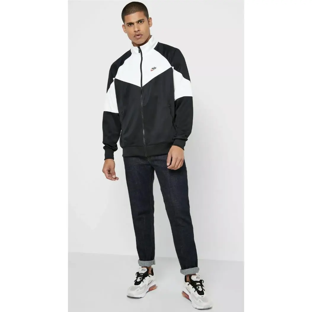 Nike clothing - Sportswear Heritage Windrunner - Sportswear Heritage Windrunner - BV2625010 - Black, White (UPC: 0193147701432) 2
