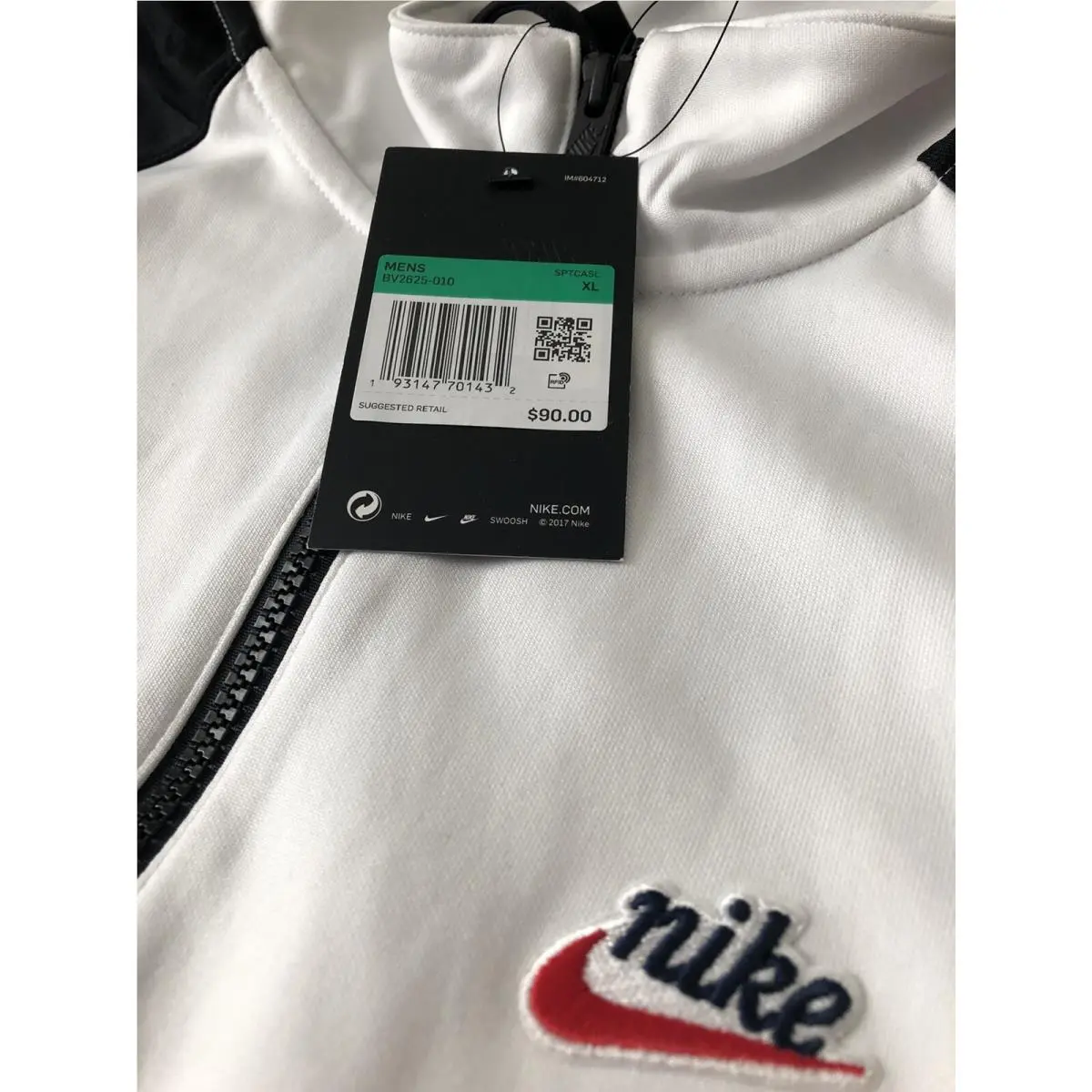 Nike clothing - Sportswear Heritage Windrunner - Sportswear Heritage Windrunner - BV2625010 - Black, White (UPC: 0193147701432) 7