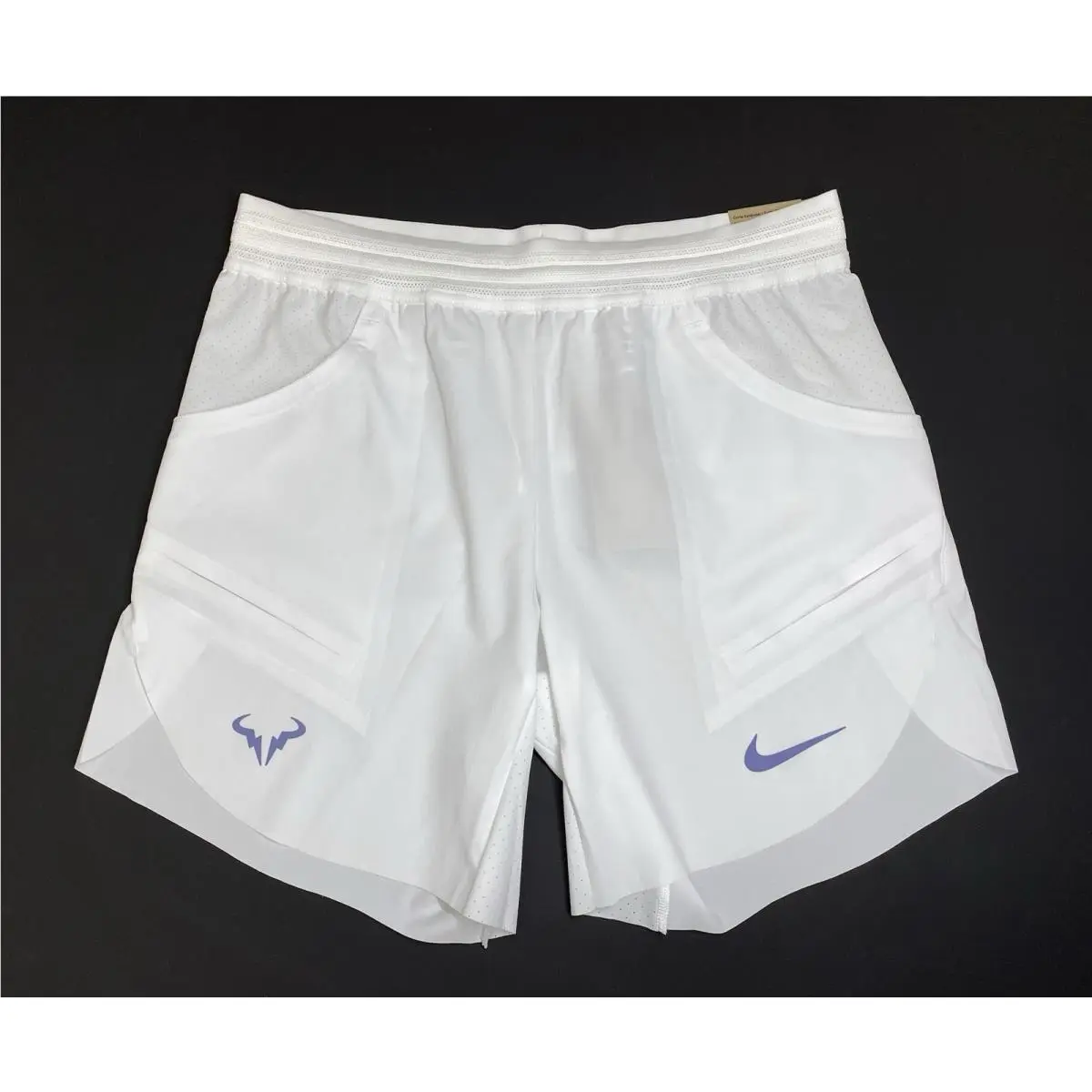 Nikecourt Dri-fit Advantage 7 Rafa Nadal White Tennis Shorts DV2881-102 Size L