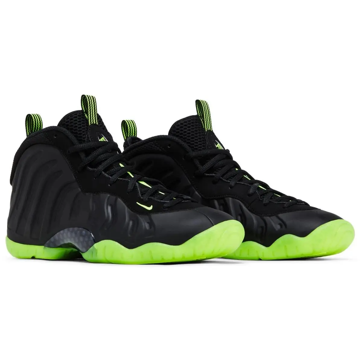 Nike Little Posite One GS Size 6.5Y Black Volt Basketball Sneaker HF0977-001
