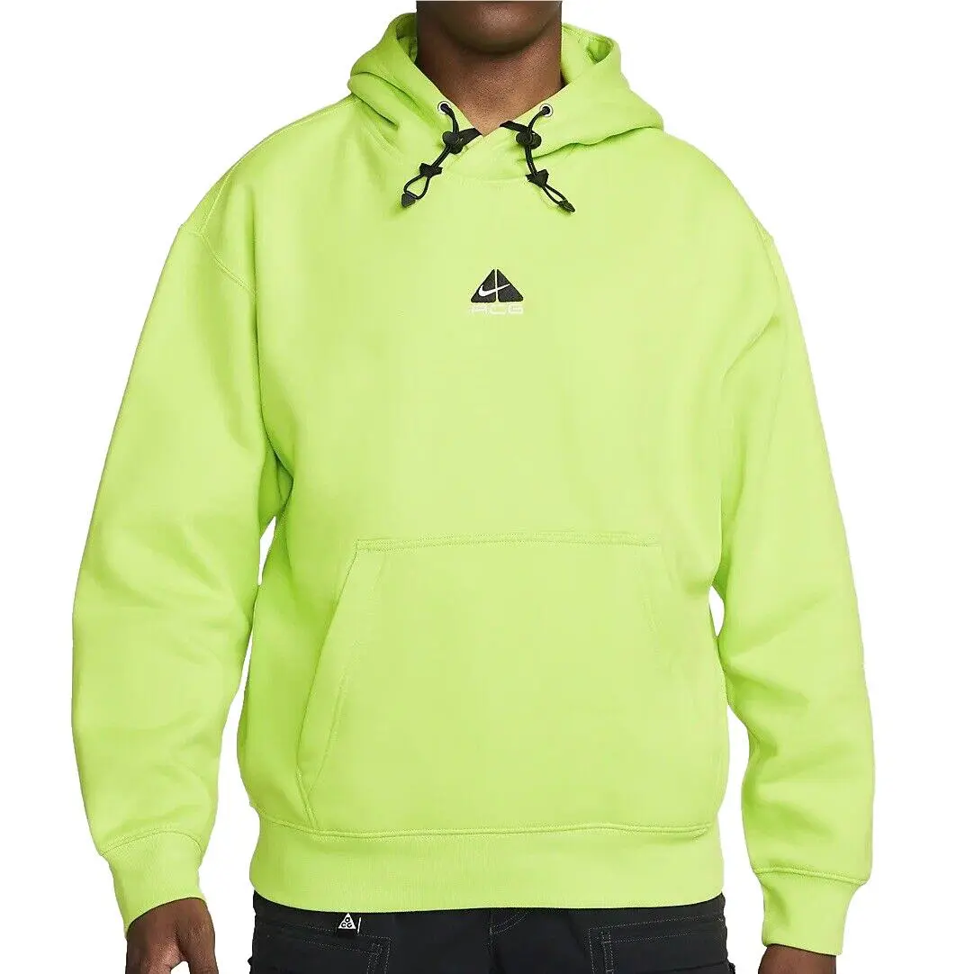 Nike Acg Therma-fit Fleece Pullover Hoodie DH3087-389 Cyber Green Men’s Medium