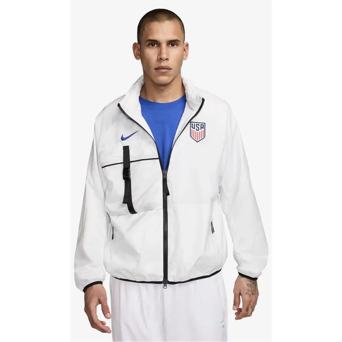 Men`s Nike Usa Halo Anthem White Jacket FZ8367-121