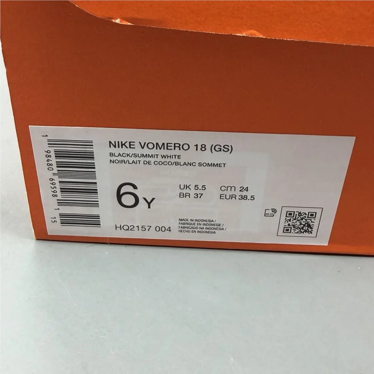 Nike shoes - Nike Vomero 18 - Vomero - HQ2157 004 - Black (UPC: 0198480695981) 12