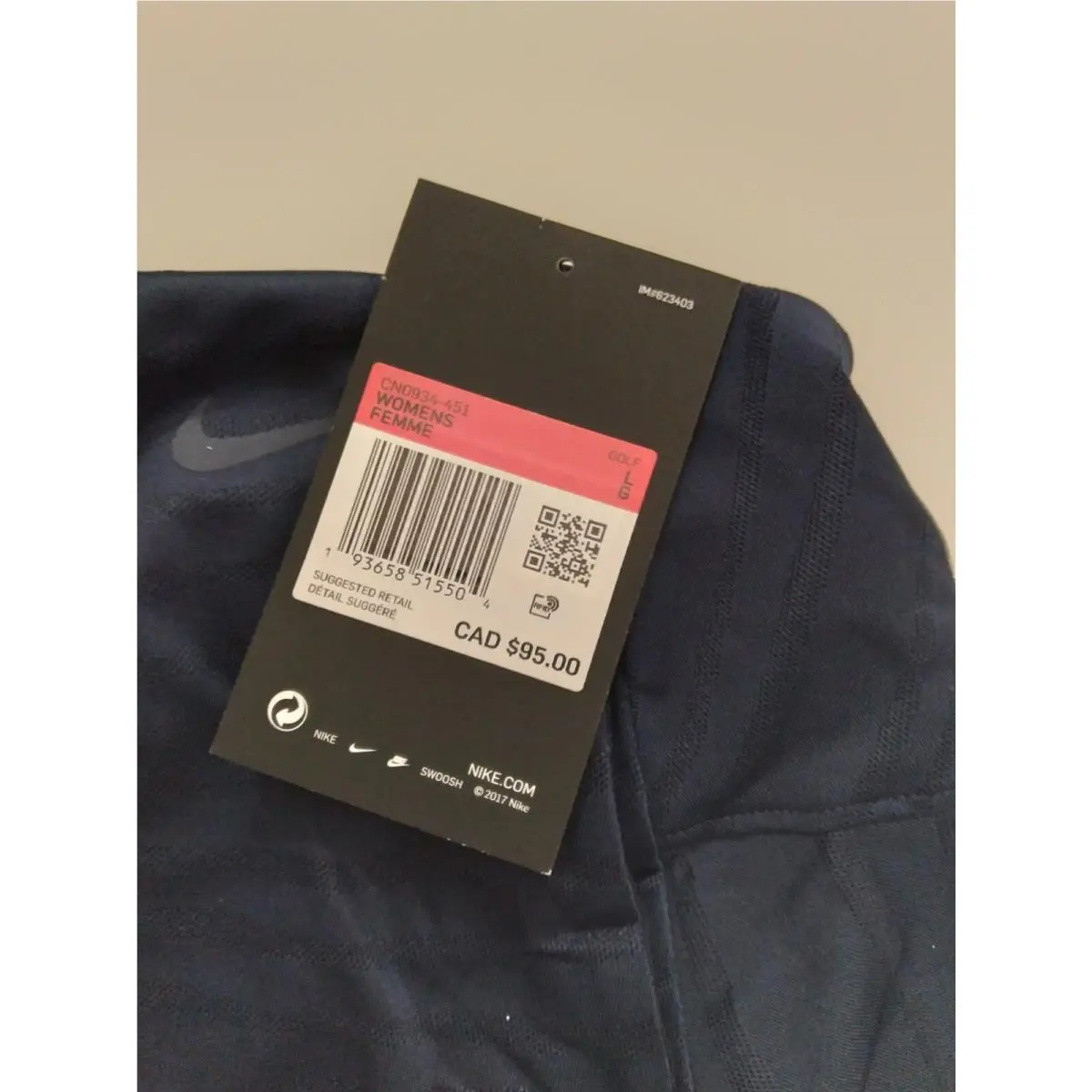 Nike clothing - CN0934-451 - CN0934-451 - Obsidian Blue (UPC: 193658515504) 3