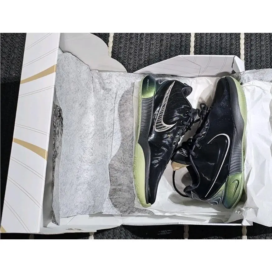 Nike Zoom Lebron 21 Tahitian Black Green Low Men`s Shoe Size 12 11.5