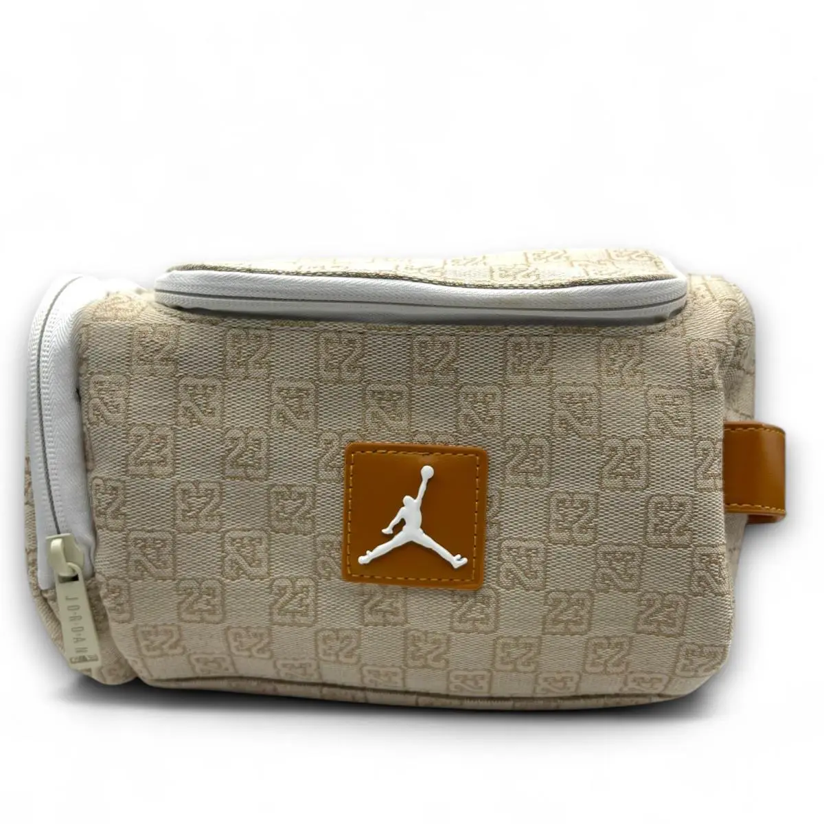 Air Jordan Monogram Logo Jacquard Dopp Kit 5.9L Luxury Travel Bag by Nike