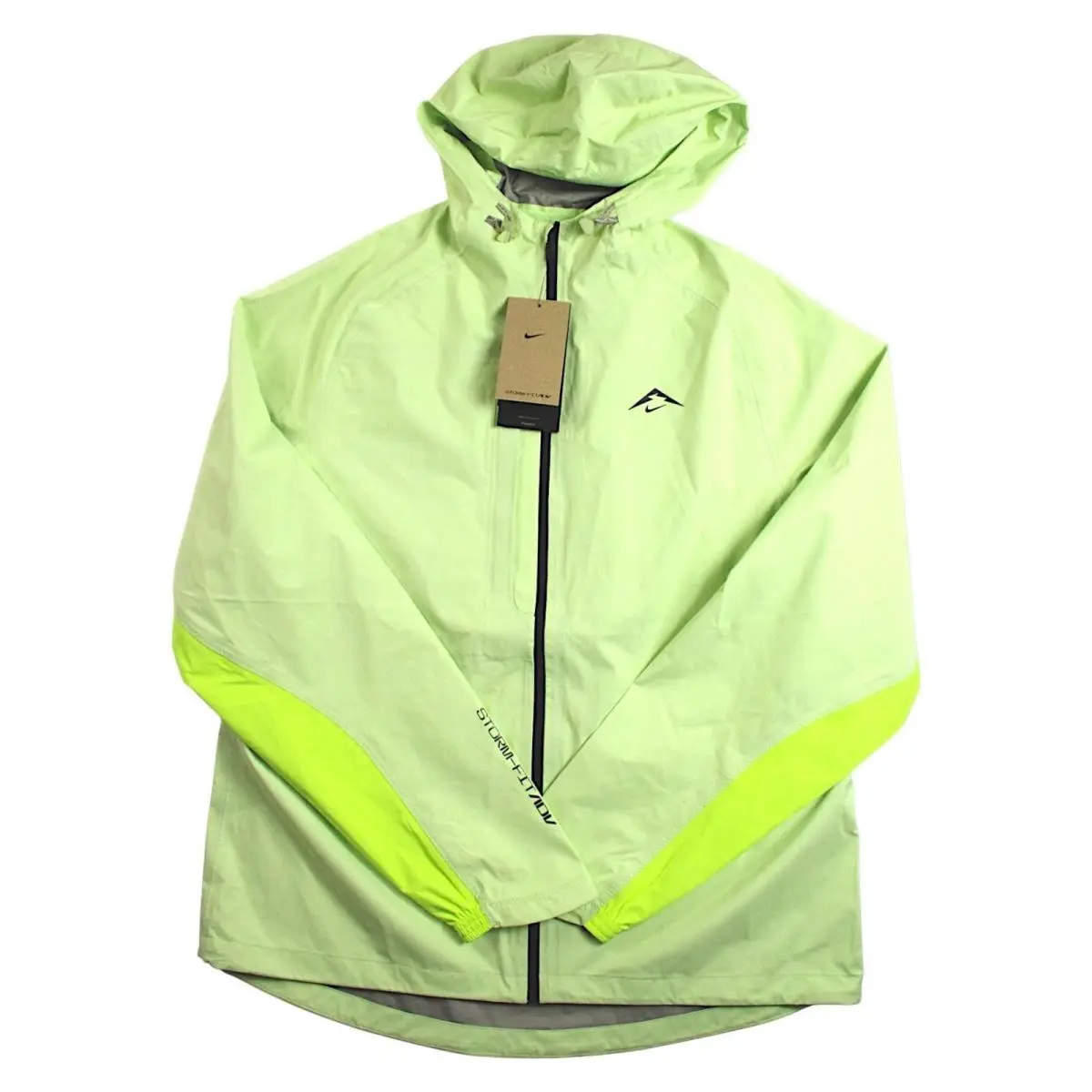 Nike Storm-fit Adv Jacket Mens M Green Waterproof Running Windbreaker