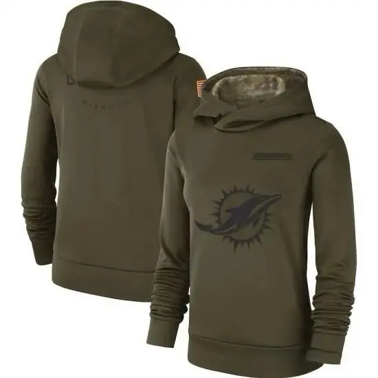 Nike Miami Dolphins Salute To Service Womens Xxl Pullover Therma Hoodie 2XL