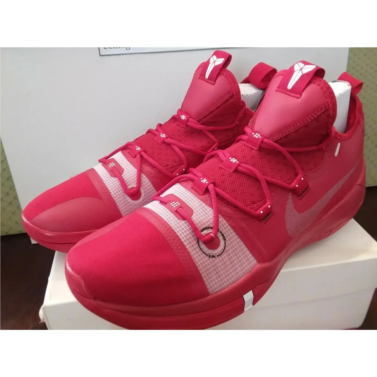 Nike shoes - Nike Kobe A.D. TB Promo - AT3874 600 - Gym Red / Metallic Silver - White (UPC: 883212911384) 7