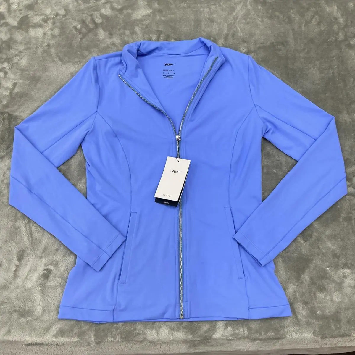 Nike Yoga Dry-fit Full Zip Jacket Women’s Medium Training Tight Fit DD5533-478