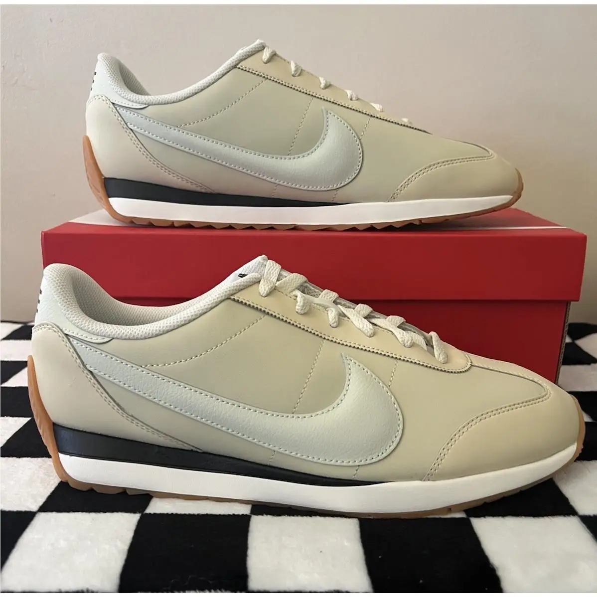 Pacific Leather Sneakers Light Khaki/sea Glass IM4006-200 Men’s Sz 11 by Nike