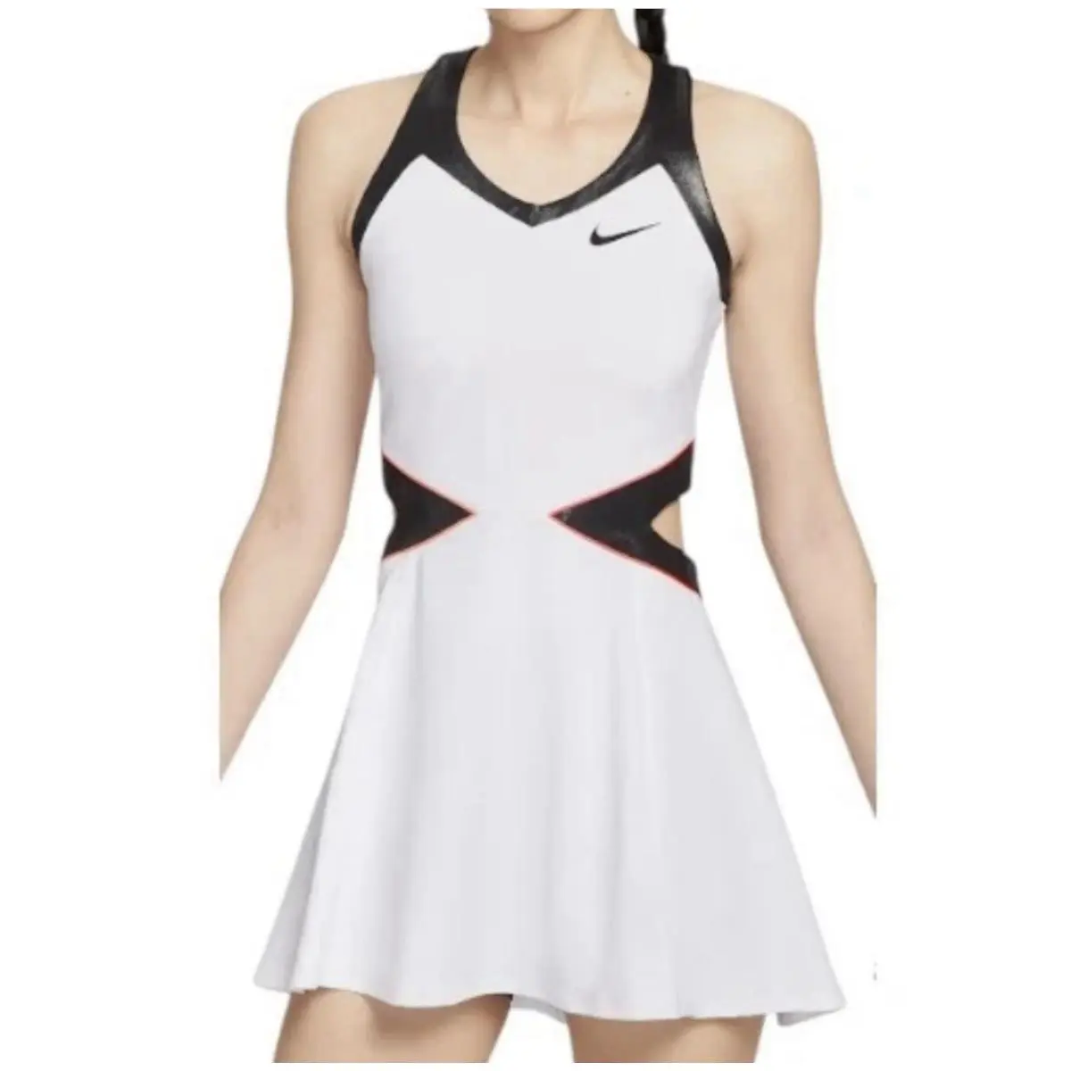 Nike US Open Court Slam Dri-fit Tennis Dress Women’s Sz XL White/punch