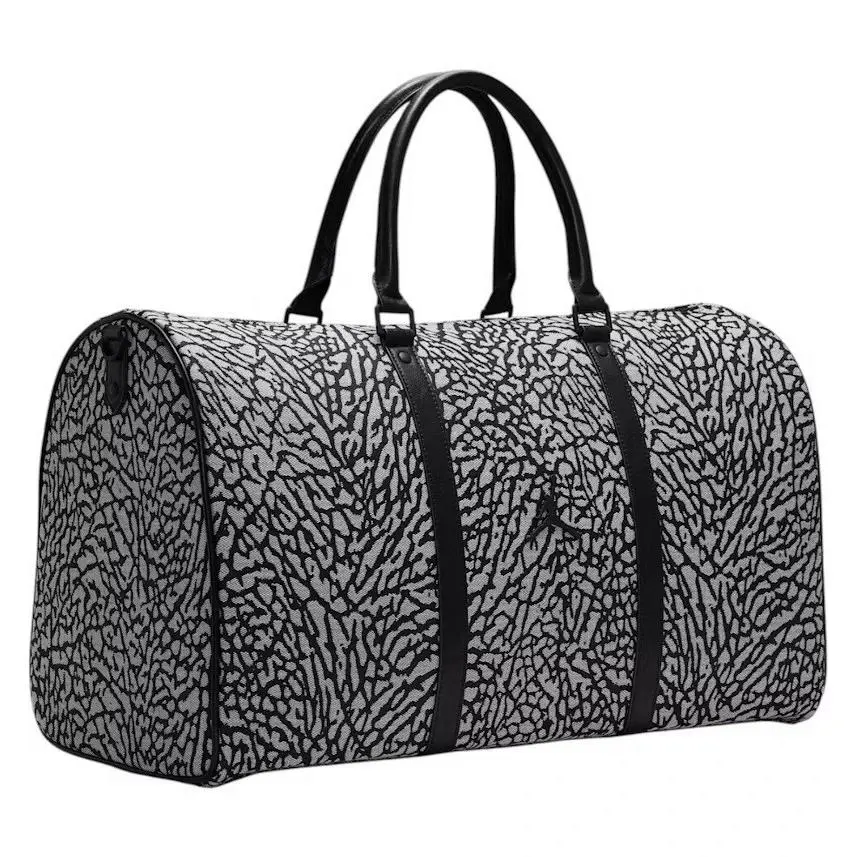 Air Jordan Jam Duffle Bag Canvas Elephant Print MM0978-100 Gray Black by Nike