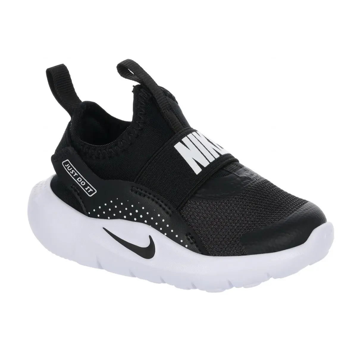 Size 4 Nike Flex Runner 4 Infant/toddler Boys` Slip-on Sneaker - Black/white