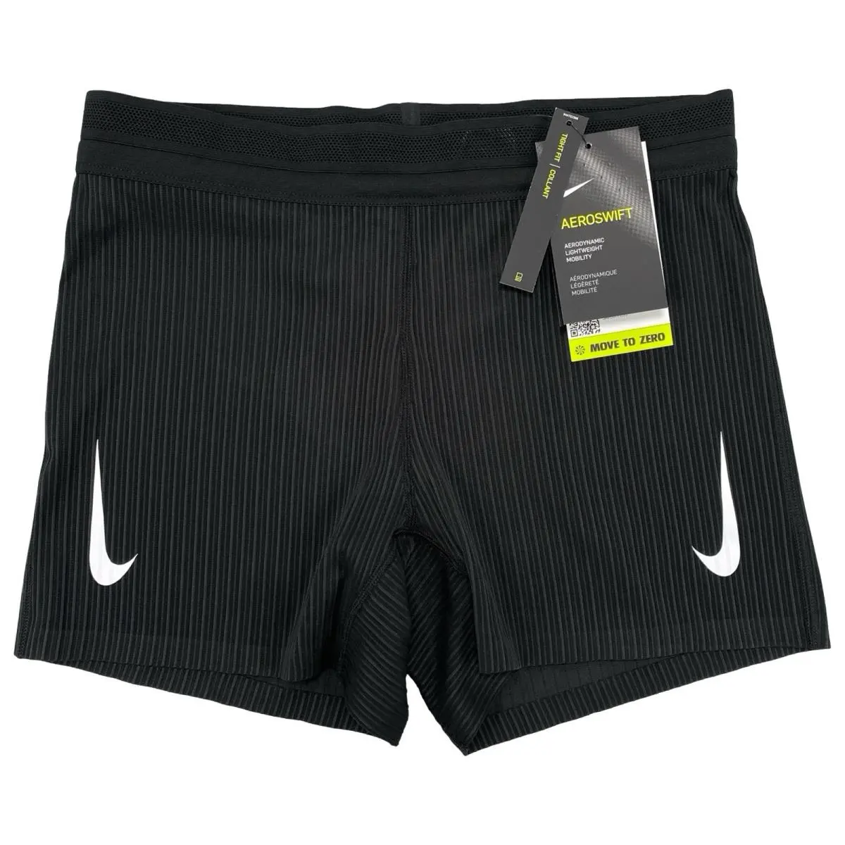 Nike Aeroswift Women`s Tight Running Shorts Size Medium Black CJ2367-010
