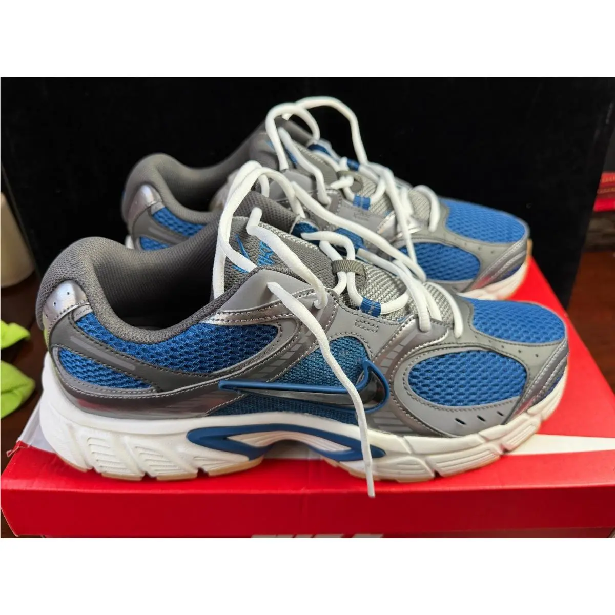 Nike V5 Rnr Court Blue Black Vast Grey Mens Running Shoes HJ5228-401 Size 12