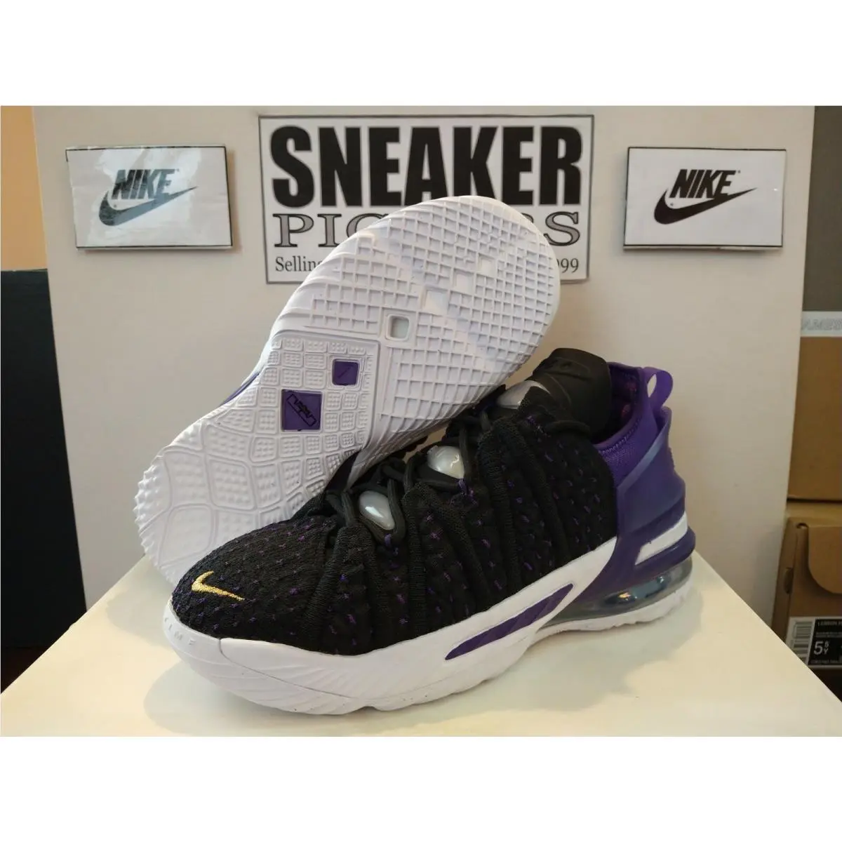 Nike shoes - Nike LeBron XVIII - LeBron XVIII - CW2760 004 - Black / Metallic Gold (UPC: 194499385431) 0