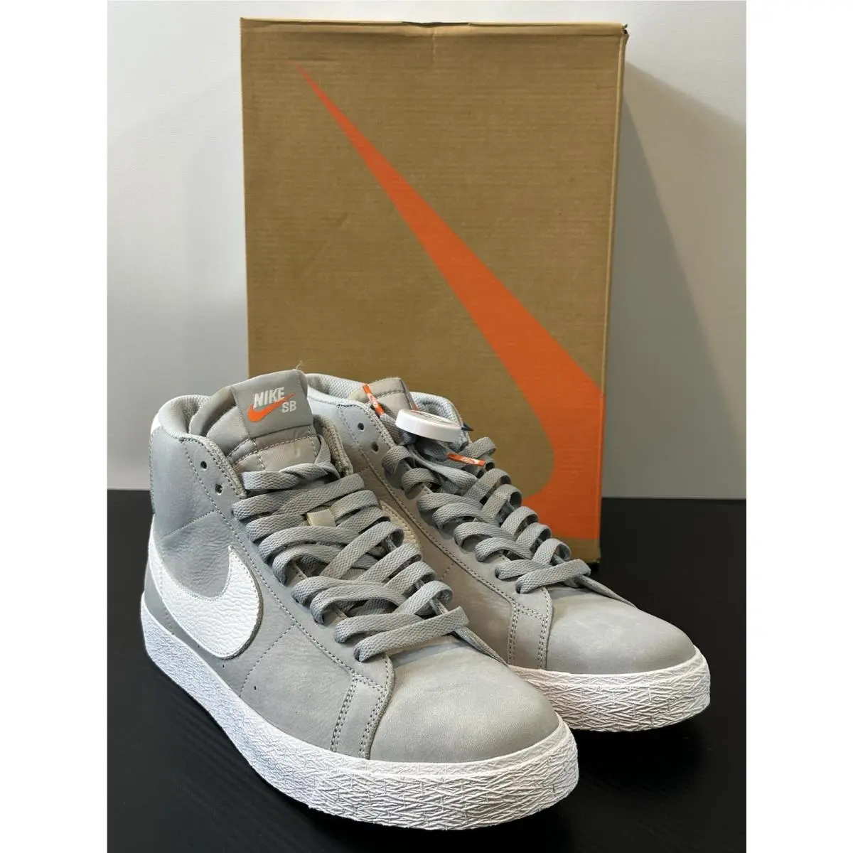 Nike shoes - Nike SB Zoom Blazer Mid ISO - DV5467-001 - Wolf Grey / White - Wolf Grey (UPC: 196154141048) 8