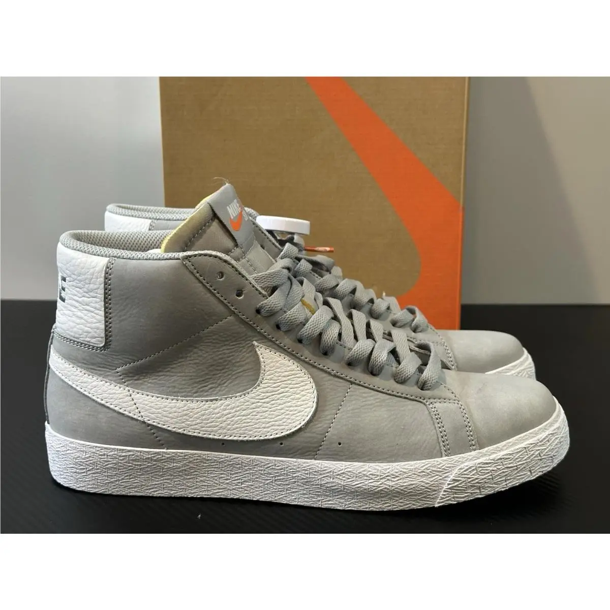 Nike shoes - Nike SB Zoom Blazer Mid ISO - DV5467-001 - Wolf Grey / White - Wolf Grey (UPC: 196154141048) 9