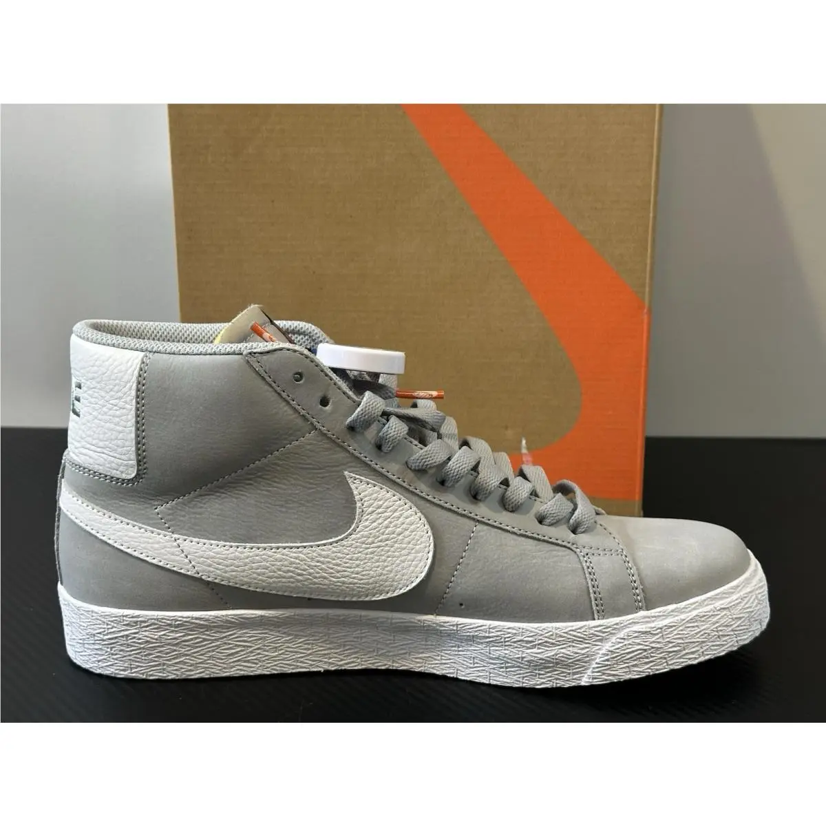Nike shoes - Nike SB Zoom Blazer Mid ISO - DV5467-001 - Wolf Grey / White - Wolf Grey (UPC: 196154141048) 10