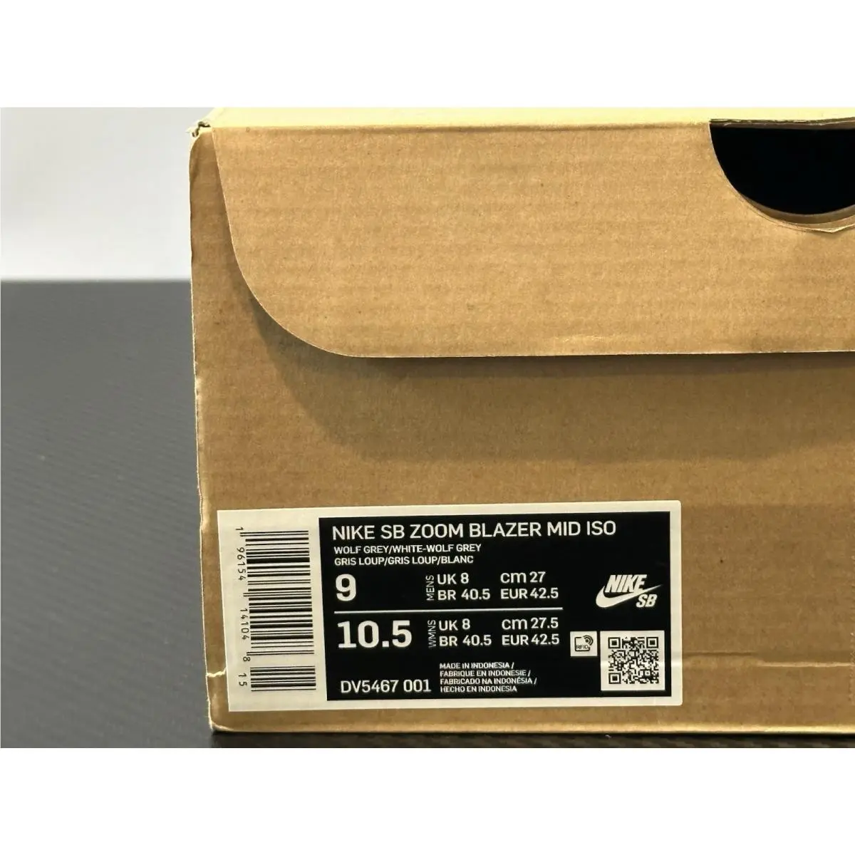 Nike shoes - Nike SB Zoom Blazer Mid ISO - DV5467-001 - Wolf Grey / White - Wolf Grey (UPC: 196154141048) 12