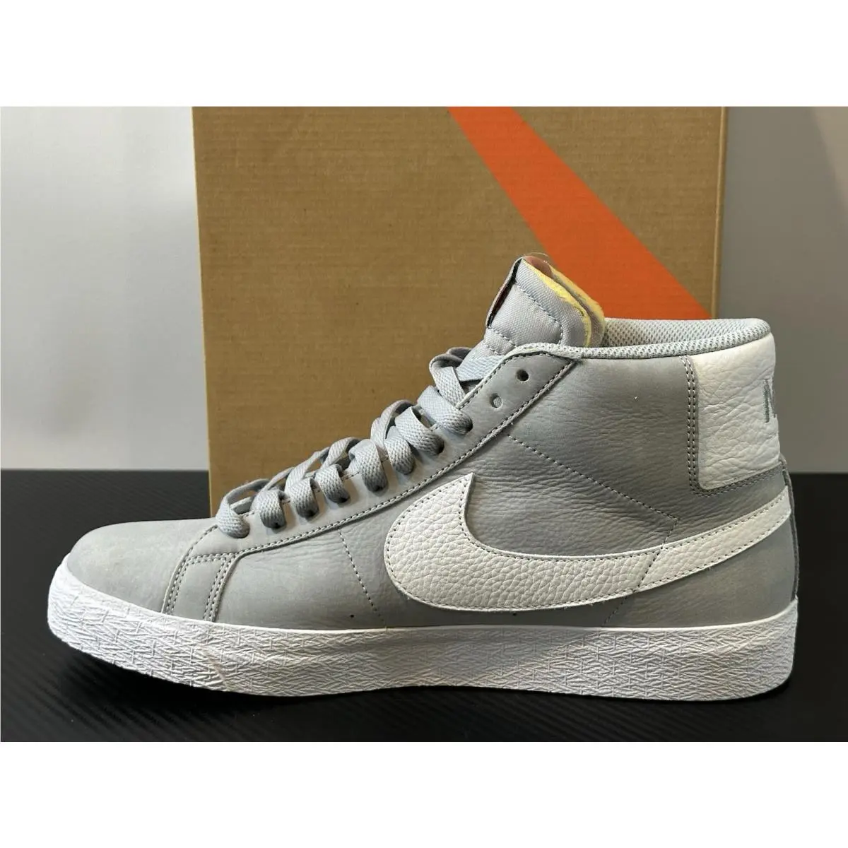 Nike shoes - Nike SB Zoom Blazer Mid ISO - DV5467-001 - Wolf Grey / White - Wolf Grey (UPC: 196154141048) 4