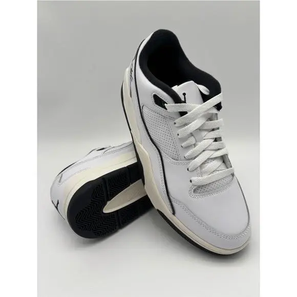 Nike Jordan Flight Court Mens Sneakers White Black Low Retro Y2K Style Size 8.5