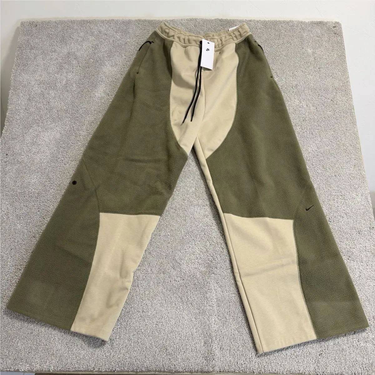 Nike Tech Boreas Knit Open-hem Mens Pants Mens XL Desert Khaki Olive IB3365 229