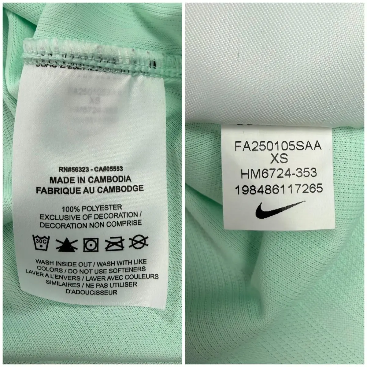 Nike clothing - T-Shirt Shirt Dri Fit Dri-Fit ADV HM6724 353 HM6724353 NikeCourt - Green (UPC: 198486117265) 6