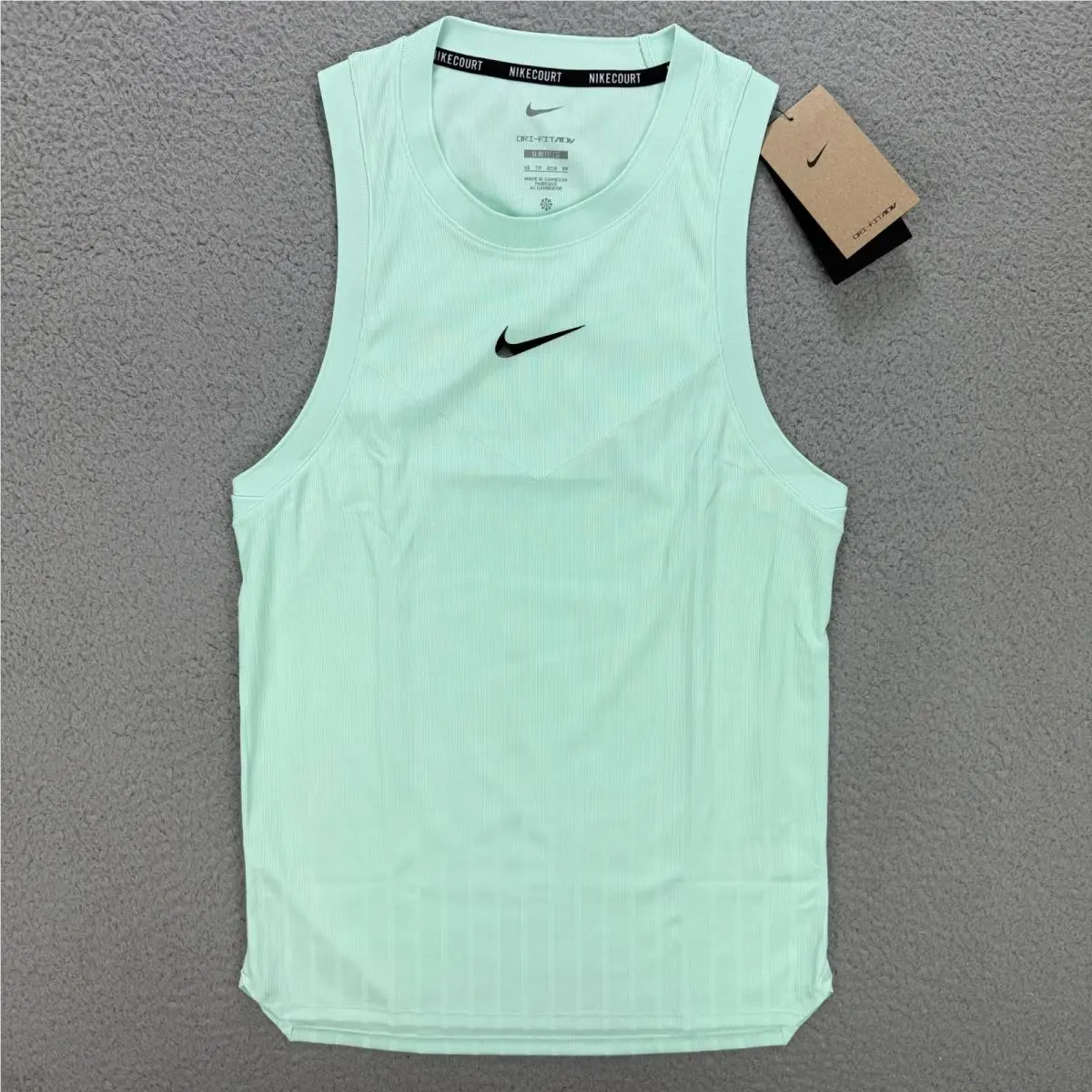 Nike Court Advantage Tank Top Mens Extra Small Mint Green Carlos Alcaraz Slam 1