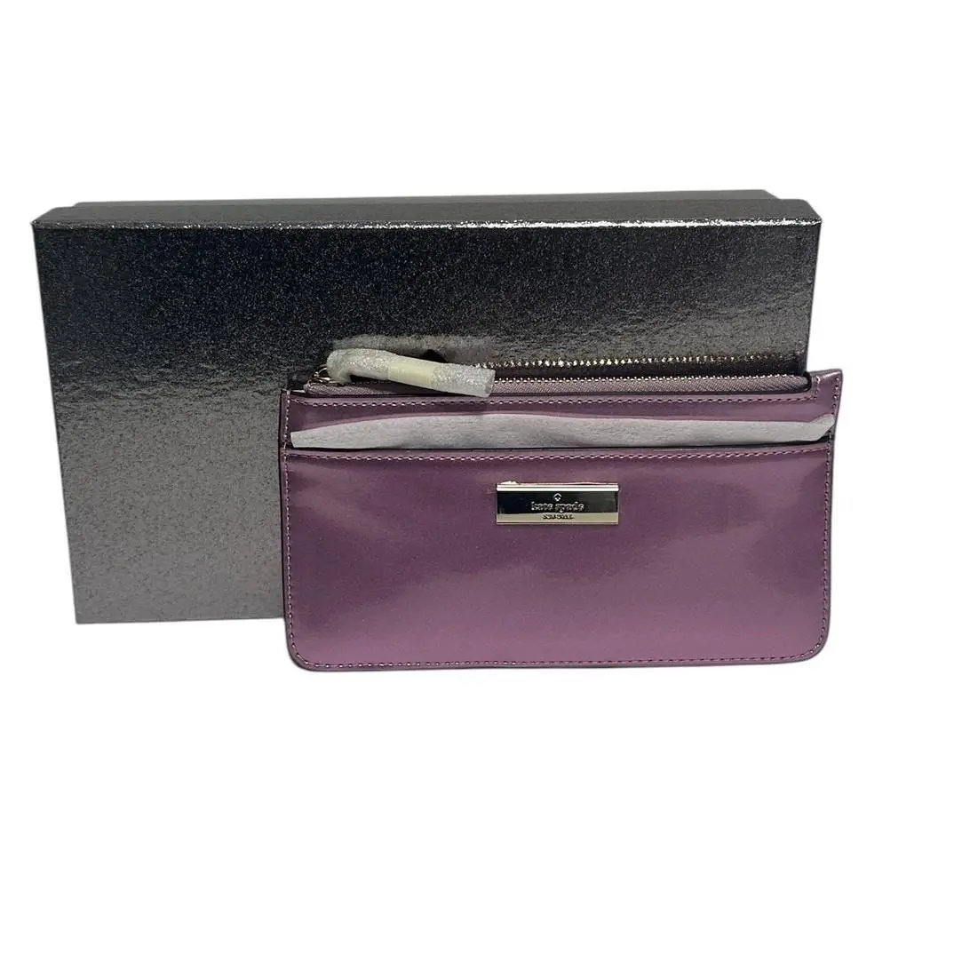 Kate Spade Kenzie Boxed Large Slim Cardholder in Quartz Pink