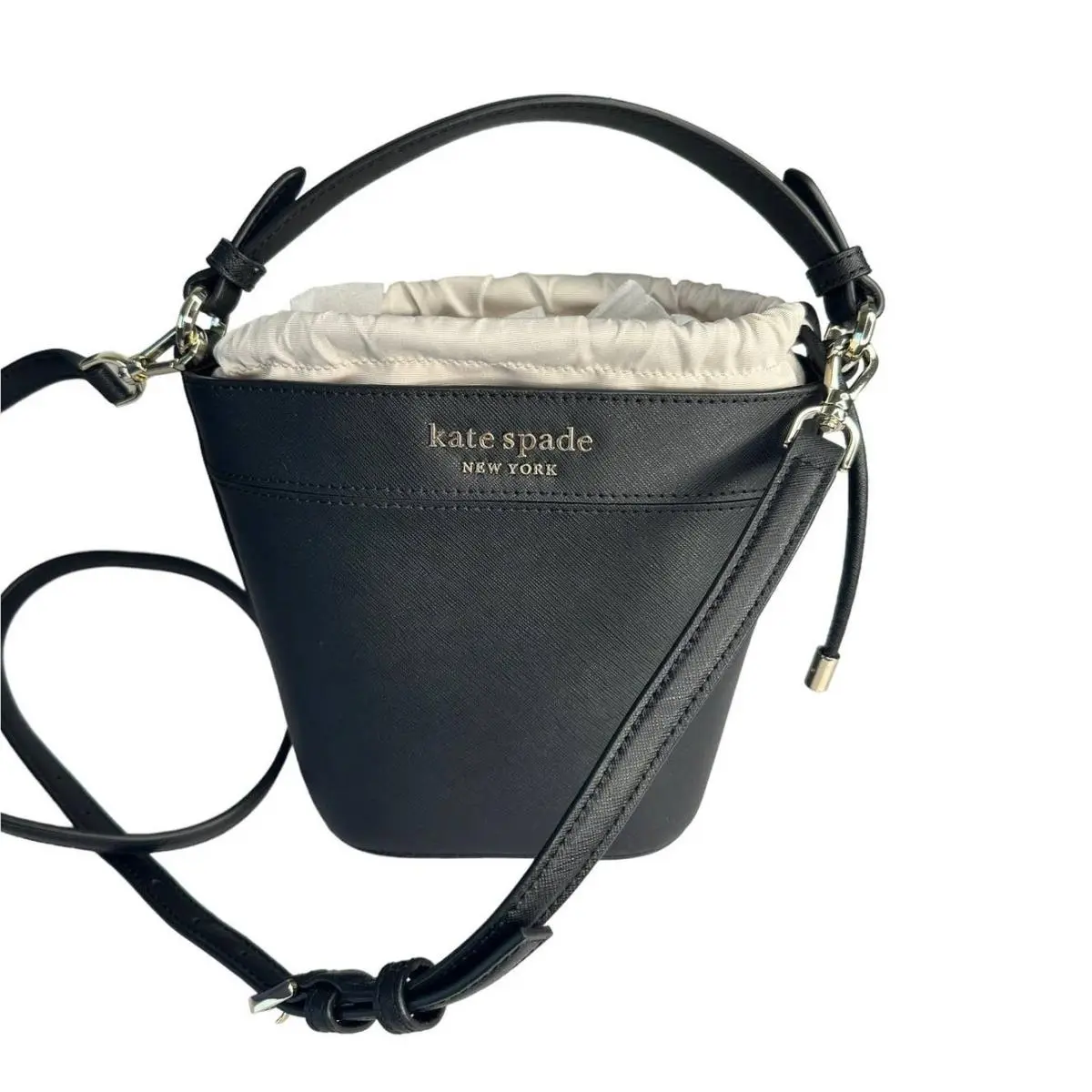 Kate Spade Cameron Small Bucket Bag Leather Black