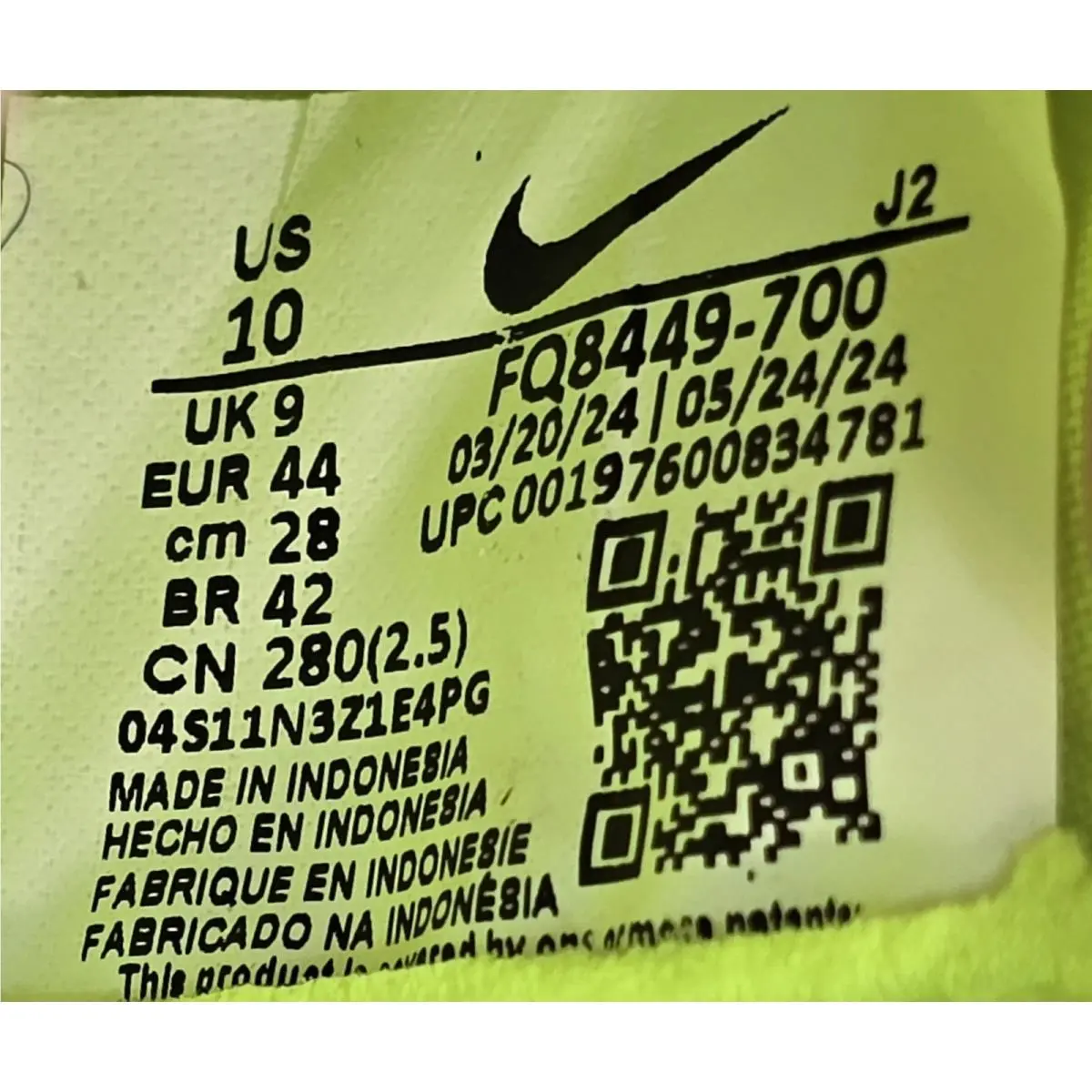 Nike shoes - Nike Zoom Vapor 16 Academy TF - FQ8449-700 - Green (UPC: 197600834781) 10