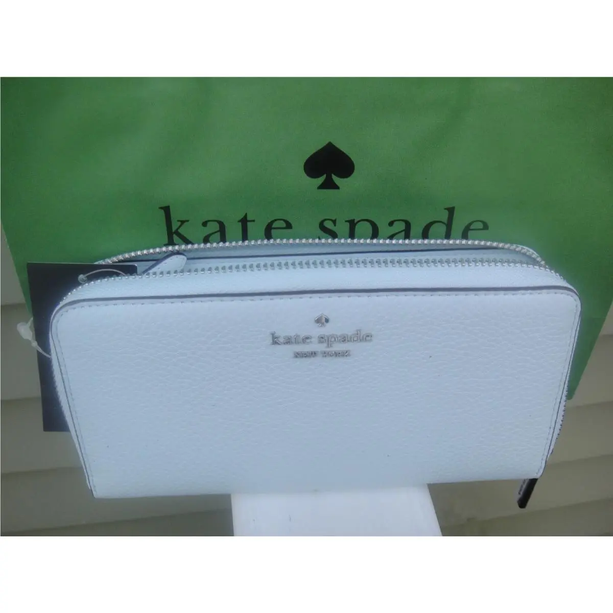Kate Spade Pick Stitch Large Continental Zip Around Leather Wallet.MSRP$329.00