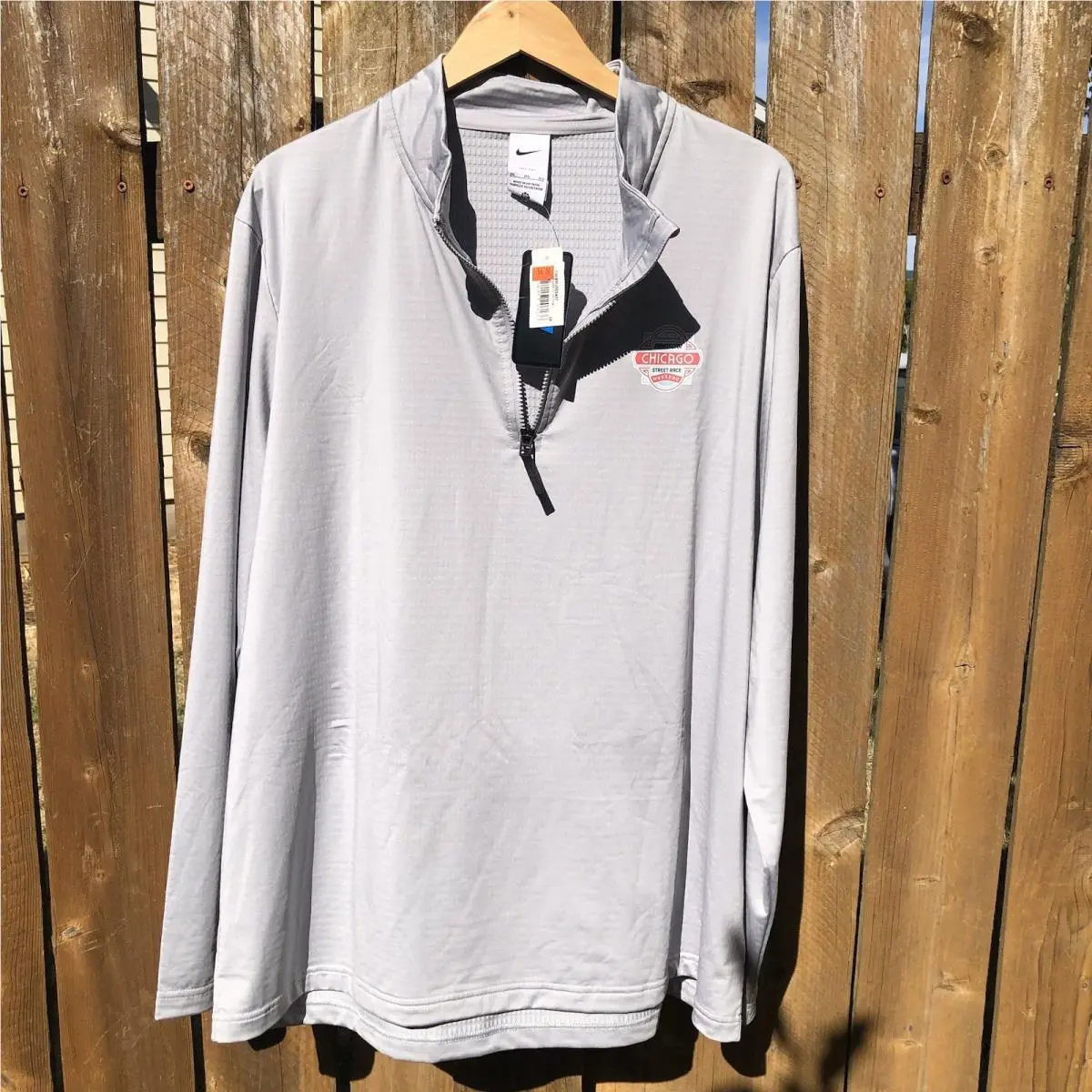 Nike clothing - Nike Dri-FIT 1/4 Zip - Zip - Gray (UPC: 0754057206136) 11