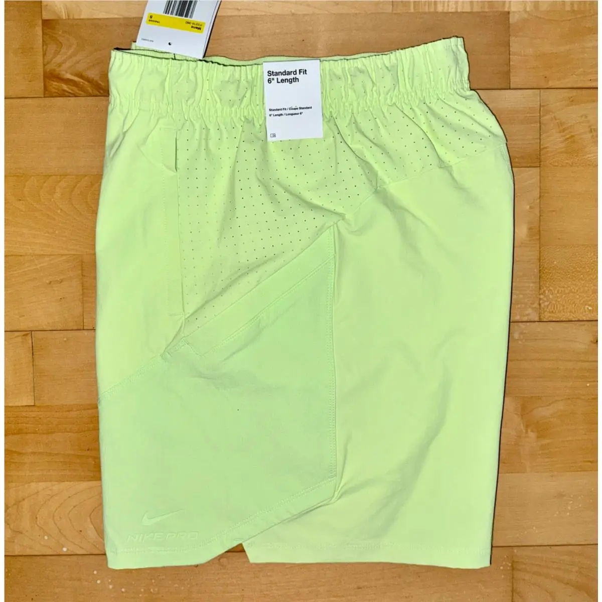 Mens  Pro Training Dri-fit Adv 6 Woven Shorts IF2216-360 Lime Sz S by Nike