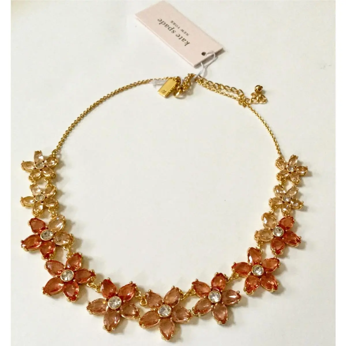 Kate Spade Bed of Roses Necklace in Pink Multi