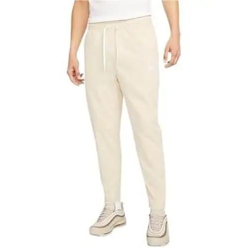 Nike Club Men Woven Tapered Leg Pants Color Cream Light Tan Size XL
