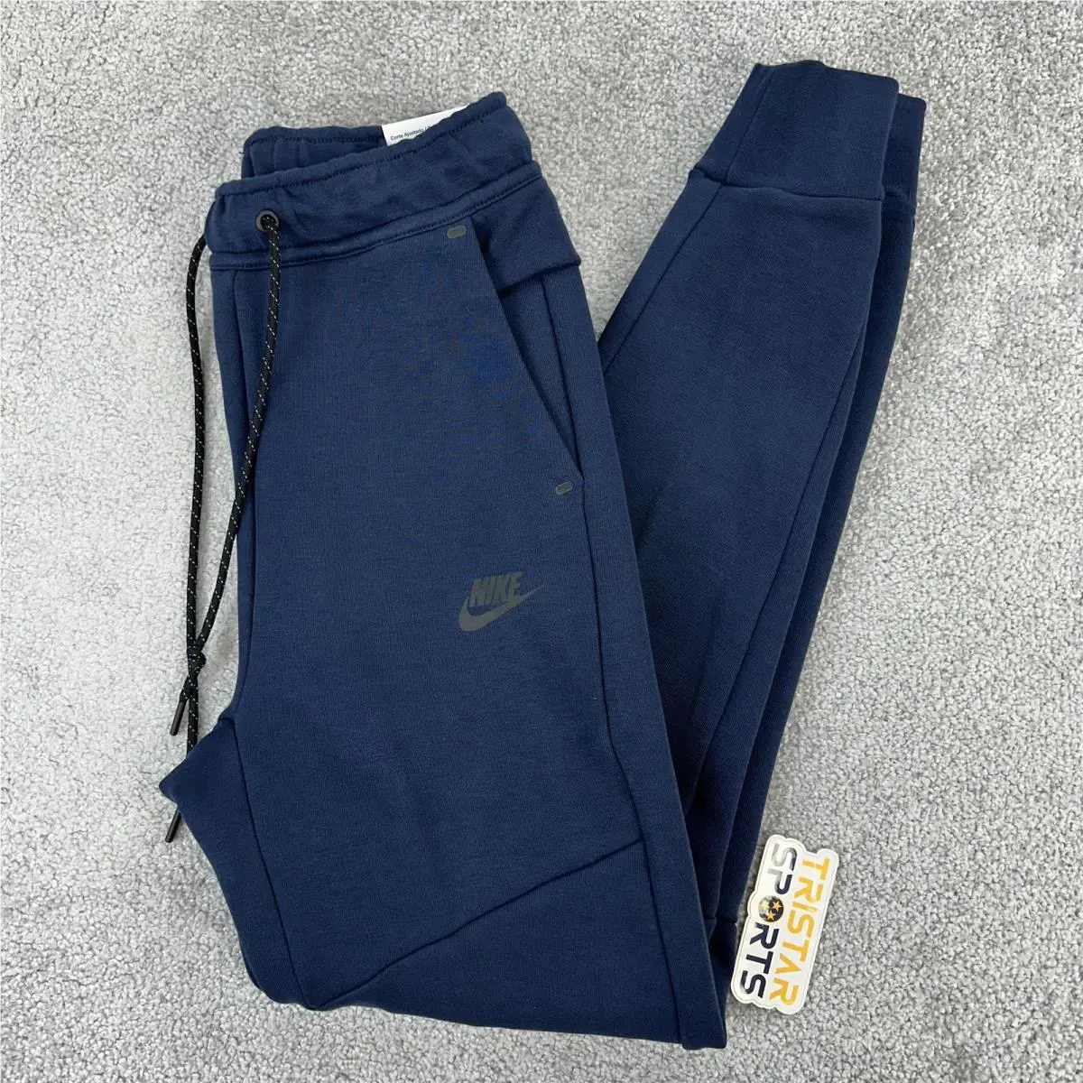 Nike Tech Fleece Pants Mens XS Navy Blue Jogger Sweatpants Slim Tapered