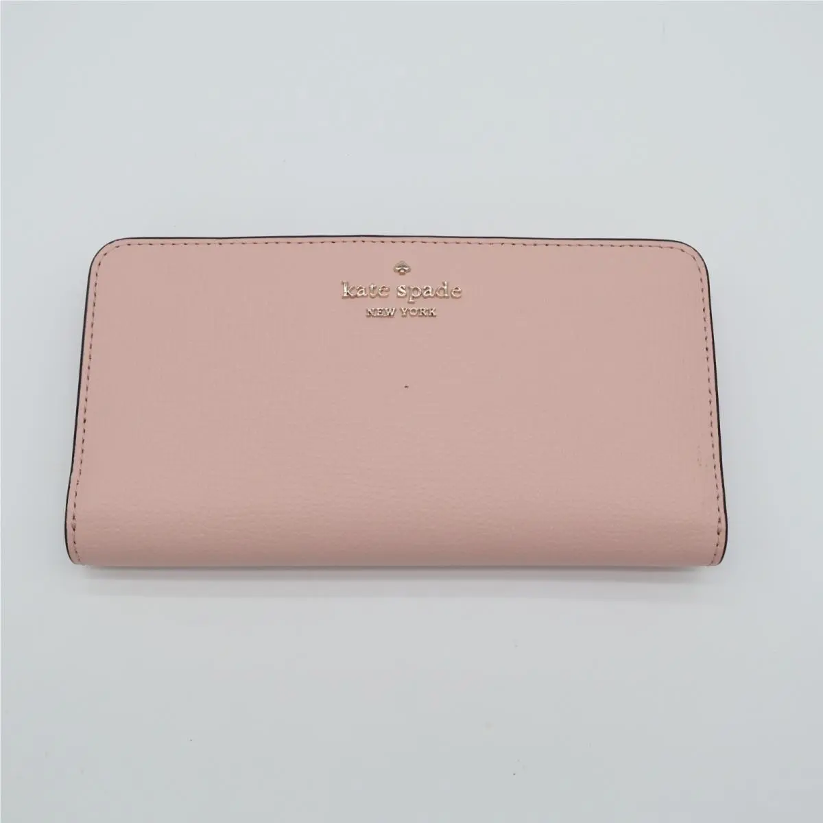 Kate Spade NY Large Slim Bifold Womens Pink Leather Credit Card Slots Wallet