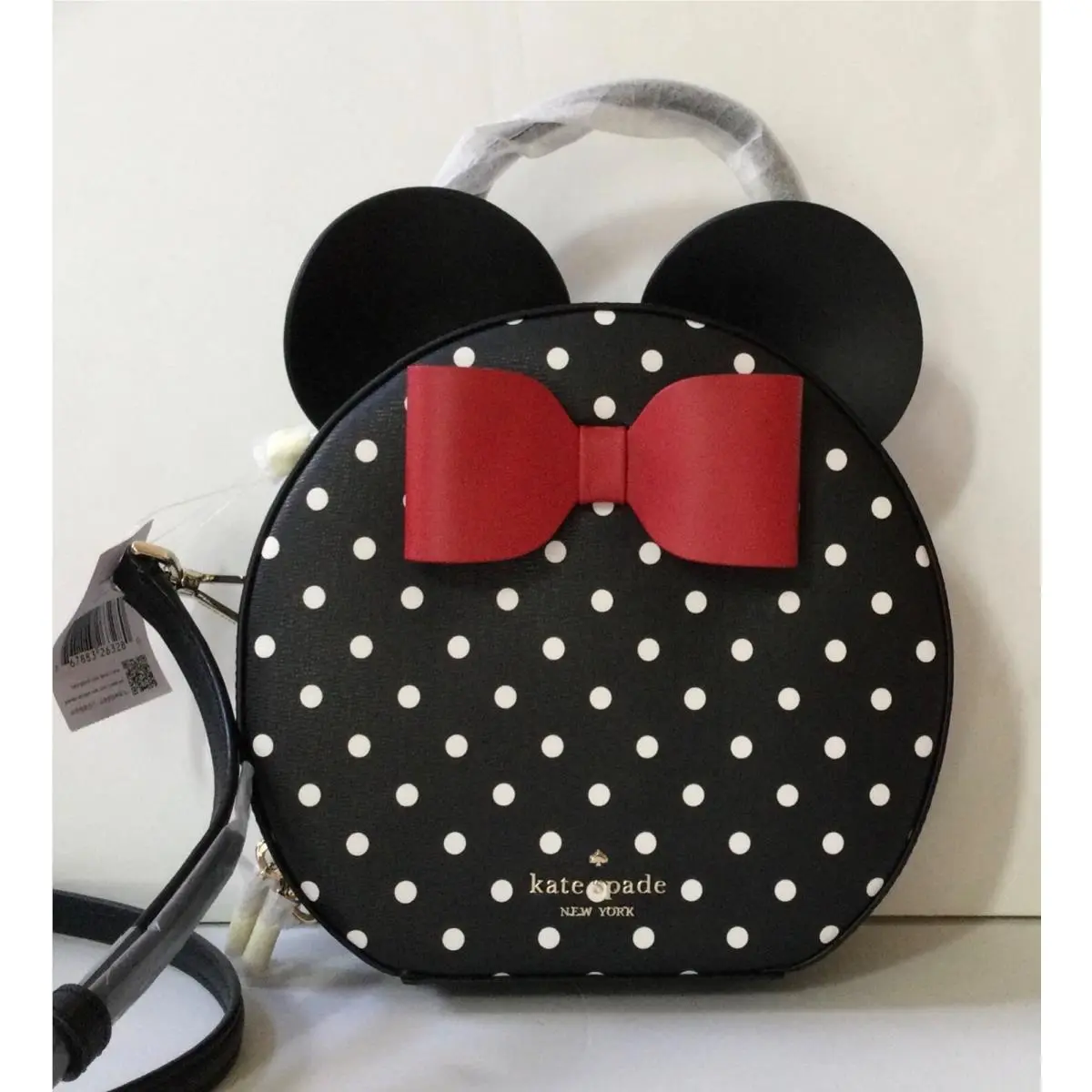 Disney X Kate Spade New York Minnie Mouse Zip Crossbody Bag in Black Multi