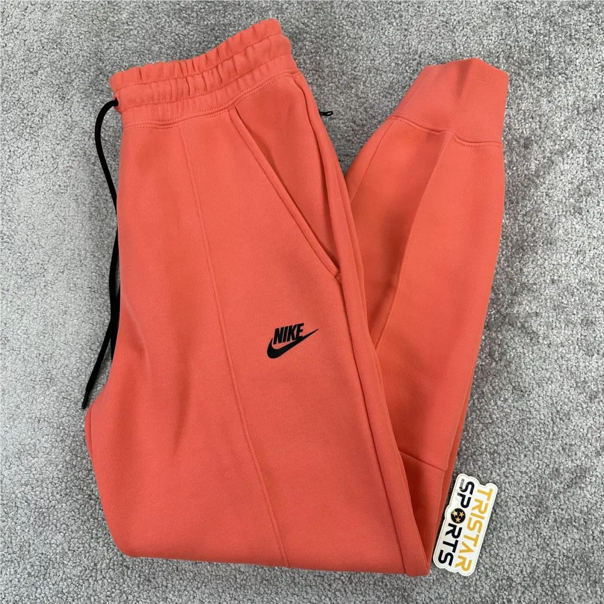 Tech Fleece Joggers Womens Small Coral Mid Rise Sweatpants FB8330-814 by Nike